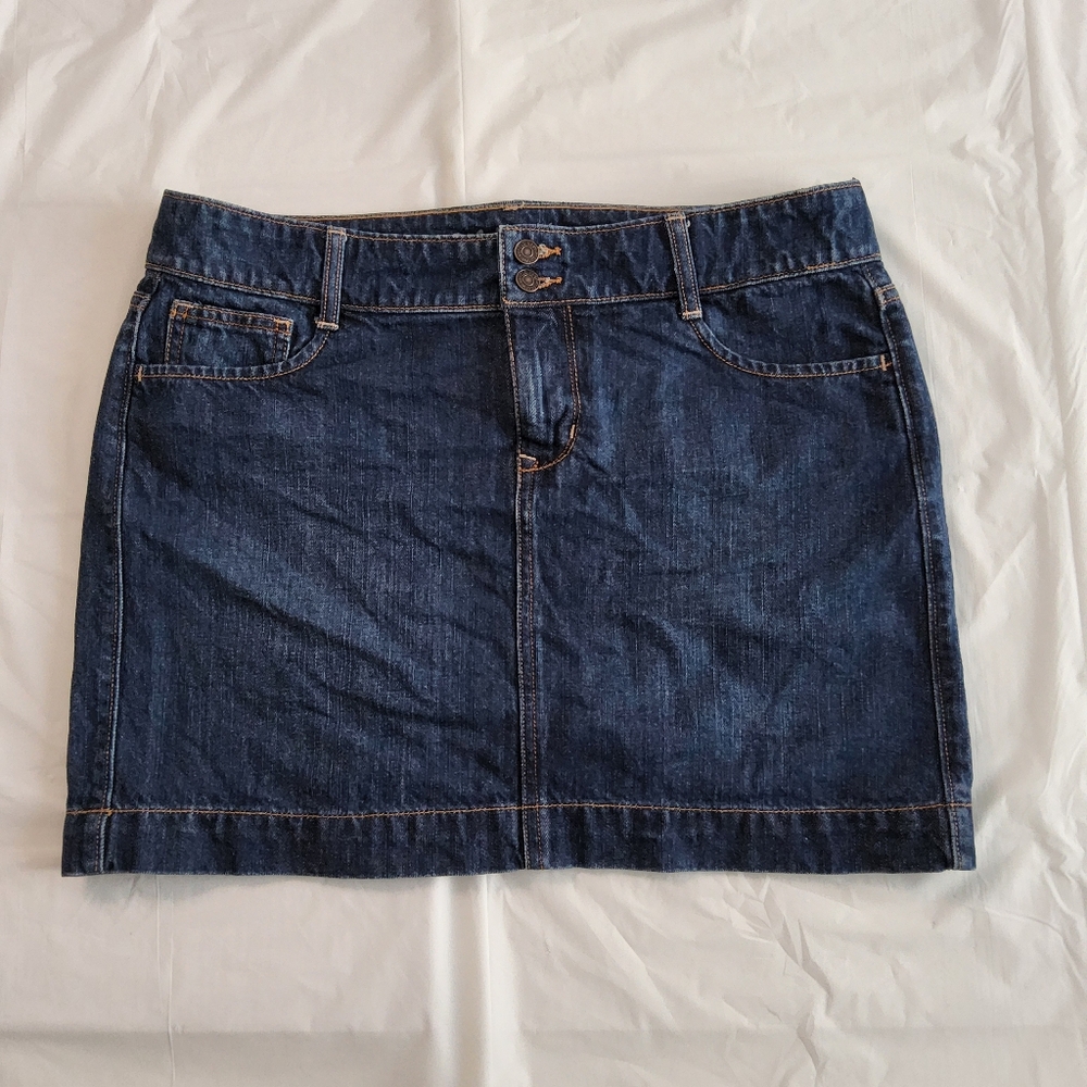 Old Navy Blue Denim Mini Skirt